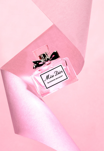 Photograph Shu Taniai Miss Dior With Pink Ribbon on One Eyeland